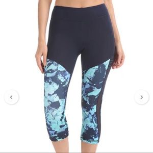 Floral print cropped leggings